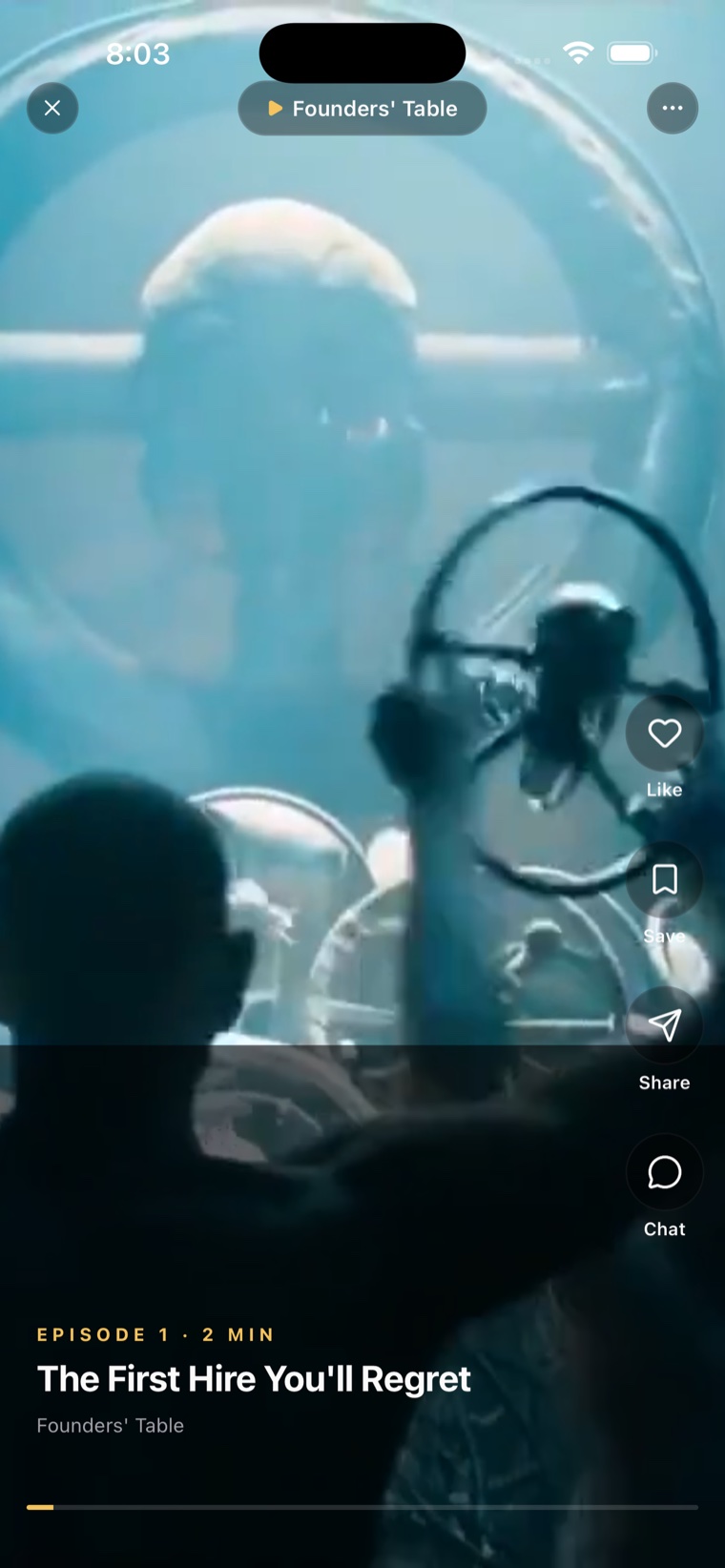 Stage Reel vertical episode player